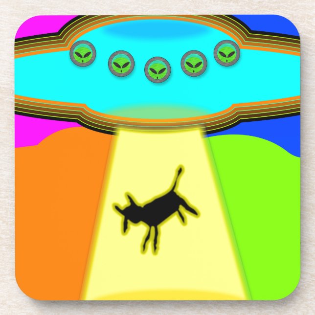 Porta-copo Abdução de alienígenas (Frente)