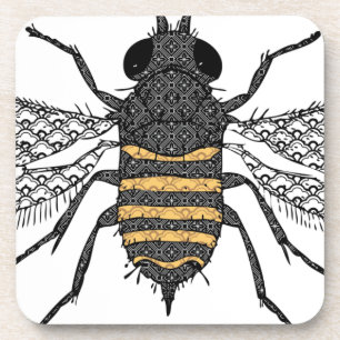 Porta-copo abelha vintage