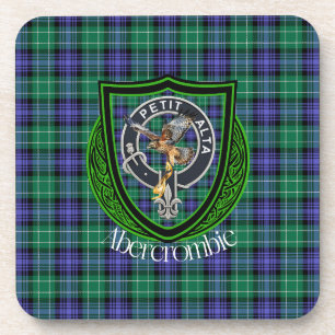 Porta-copo Abercrombie Scottish Clan Tartan & Crest