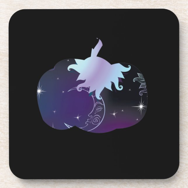 Porta-copo Abóbora Azul Escuro (Frente)