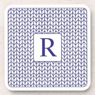 Porta-copo Aborde de Linha Azul em Malha Coasters de Plástico