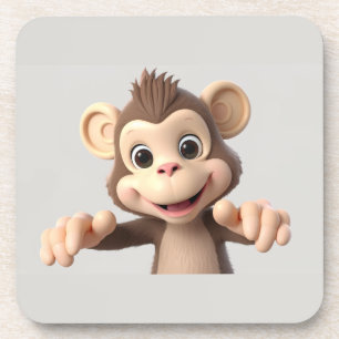 Porta-copo Abraça-me macaco