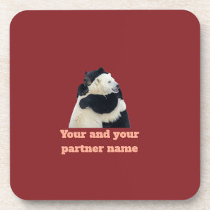 Porta-copo Abraço de Urso Amor (Personalizável)