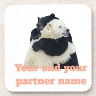 Porta-copo Abraço de Urso Amor (Personalizável)