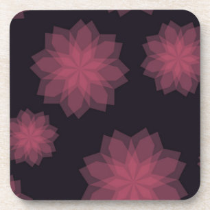 Porta-copo Abstração de flores rosa, legal, moderna e moder