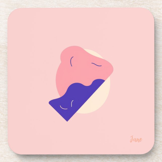 Porta-copo Abstract Shape Coaster (Frente)