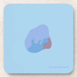 Porta-copo Abstract Shape Coaster - Blue Toned