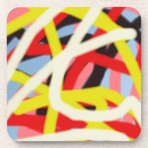 Porta-copo abstrato art colorida 8773
