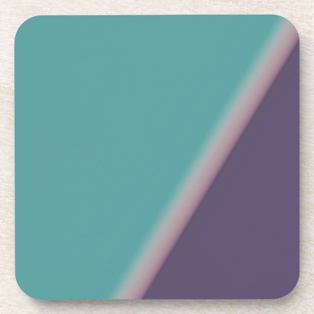 Porta-copo Abstrato Art Turquoise Roxo (Frente)