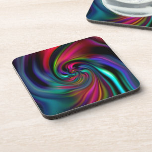 Porta-copo Abstrato Background Spirals Soft I