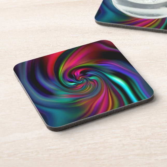 Porta-copo Abstrato Background Spirals Soft I (Left Side)