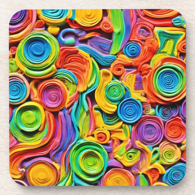 Porta-copo Abstrato Cerâmica Joy (Frente)