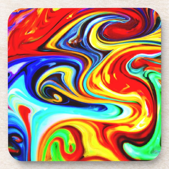 Porta-copo Abstrato Color Symphony Design (Frente)