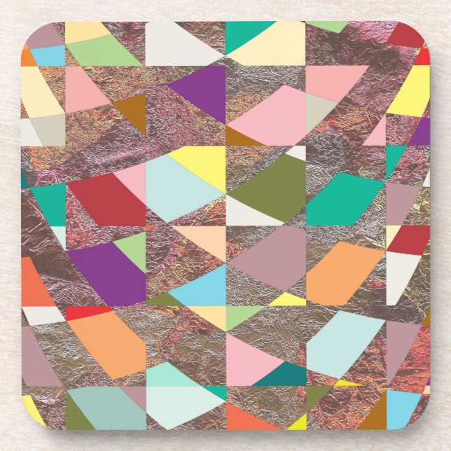 Porta-copo Abstrato Cores Brilhante (Frente)