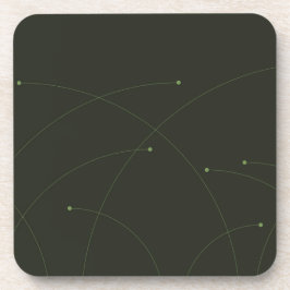 Porta-copo Abstrato da natureza verde, simples, elegante e mo