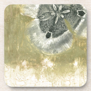 Porta-copo Abstrato de cabeça de Flor com Textura Plana