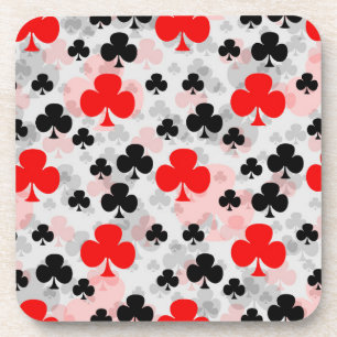 Porta-copo Abstrato do Red Black Clover Club - Padrão Design