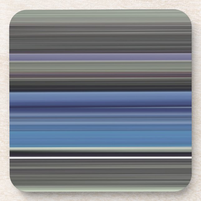 Porta-copo Abstrato nº 1: Azul e cinza (Frente)