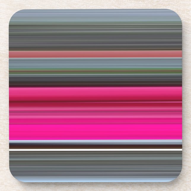 Porta-copo Abstrato nº 1: Cerise e cinza (Frente)