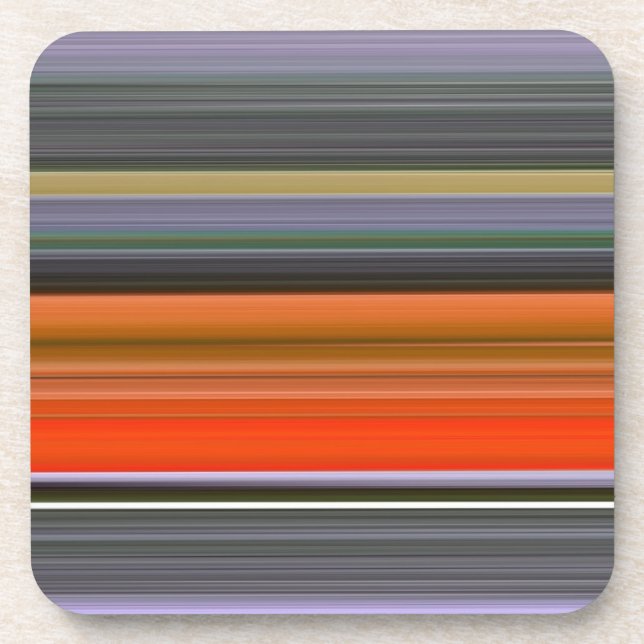 Porta-copo Abstrato nº 1: Laranja e cinza (Frente)