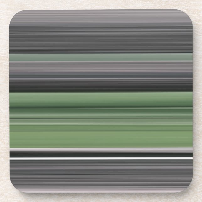 Porta-copo Abstrato nº 1: Verde-oliva e cinza (Frente)