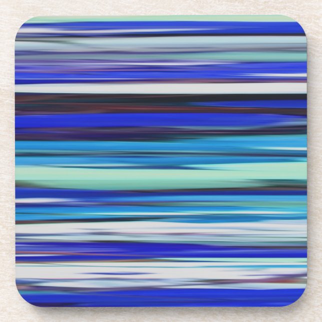 Porta-copo Abstrato nº 2: borrão azul (Frente)