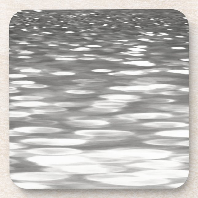 Porta-copo Abstrato nº 3: Agulhador de cinza prateada (Frente)