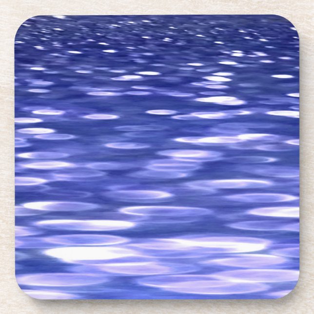Porta-copo Abstrato nº 3: Shimmer azul (Frente)