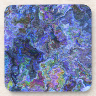 Porta-copo Abstrato no Blue Indigo
