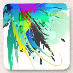 Porta-copo Abstrato Paint Splatters
