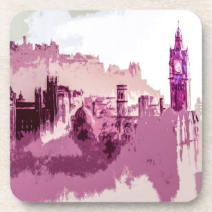 Porta-copo Abstrato Painting Edimburgo Capital da Escócia