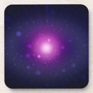 Porta-copo Abstrato roxo azul das estrelas da galáxia do