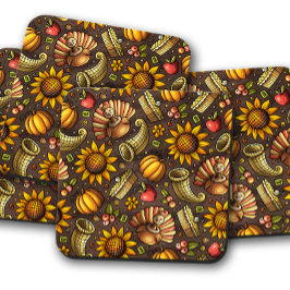 Porta-copo Ação de Graças Pumpkin Medley | Portas copos de Co