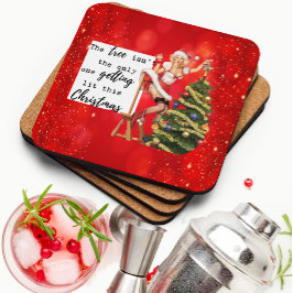Porta-copo Acessório de Natal Engraçado Presente Retro Melhor