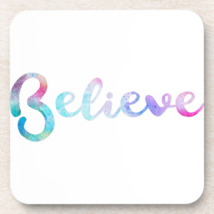 Porta-copo Acreditem na Tipografia das Cores d'Água