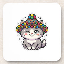 Adesivo de Chapéu Tecido Gato Marroquino Amazigh K