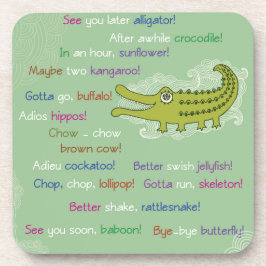 Porta-copo Adeus e boa sorte do Grupo Alligator