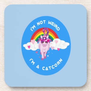 Porta-copo Adorável Não sou Estranha sou uma Catcorn