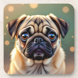 Porta-copo Adorável Pug Close up | Cachorro Fofo 