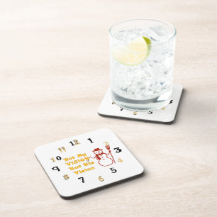 Porta-copo Adorável Visão Maravilhosa de Natal do Snowman