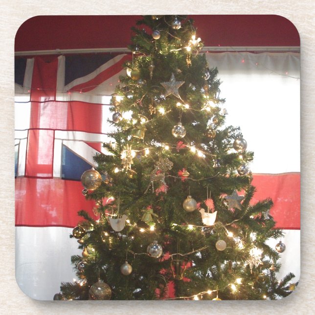 Porta-copo Adoro o Horário do Reino Unido (Frente)