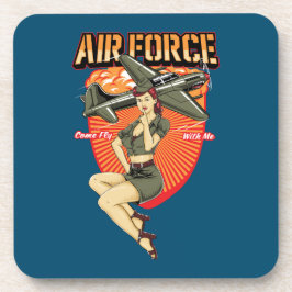 Porta-copo Aeronáutica Vintage Air Force