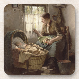 Porta-copo Afeição maternal (óleo em canvas)