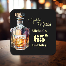Porta-copo Aged to Perfection Men's 65th Whiskey Birthday 