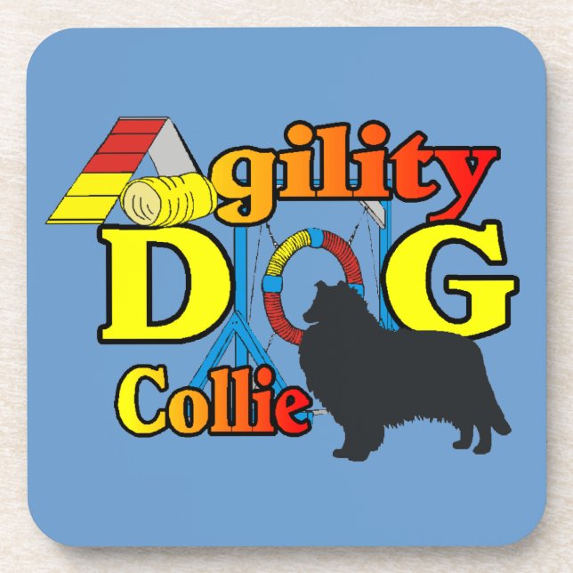 Porta-copo Agilidade de Collie Rough (Frente)