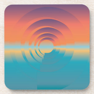 Porta-copo água e horizonte