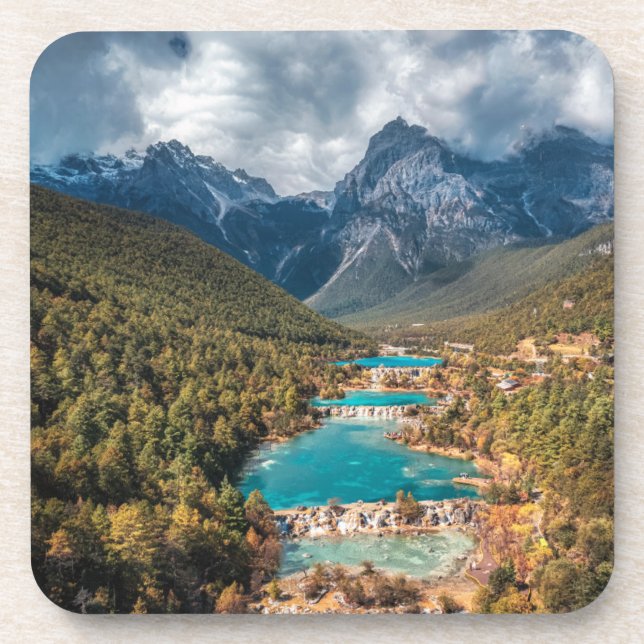 Porta-copo Água | Lago Blue Moon, China (Frente)