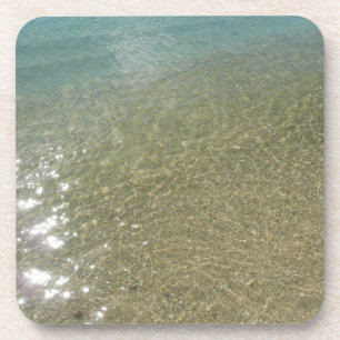 Porta-copo Água na Praia I Fotografia Abstrata da Natureza