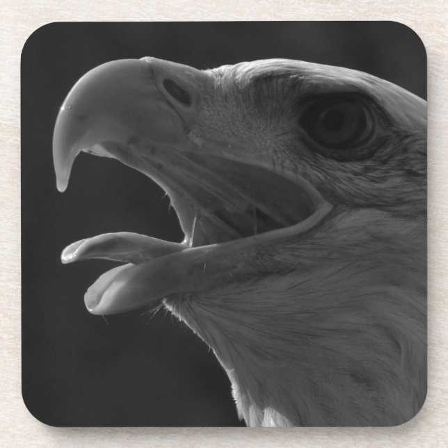 Porta-copo Águia Preta e Branca (Frente)