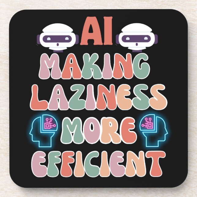Porta-copo AI - Fazer Laziness - BG preto mais eficiente (Frente)